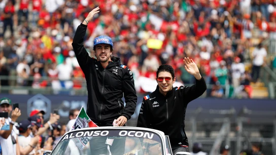 Fernando Alonso y Esteban Ocon Fernando Alonso y Esteban Ocon