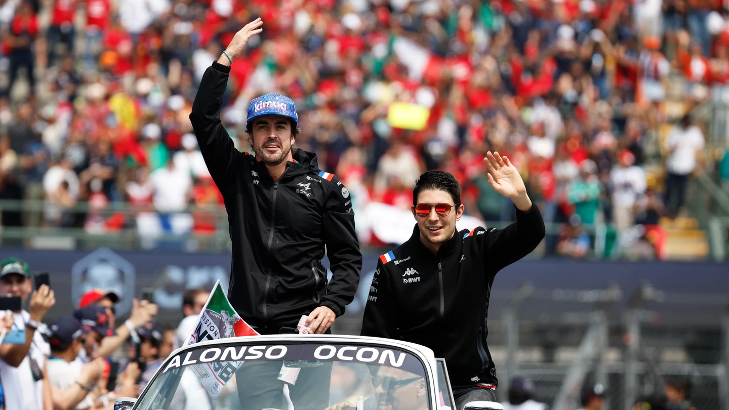 Fernando Alonso y Esteban Ocon Fernando Alonso y Esteban Ocon