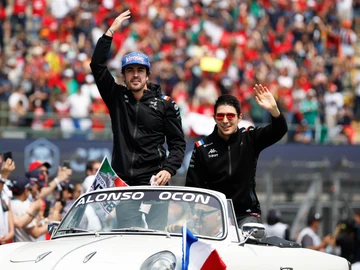 Fernando Alonso y Esteban Ocon Fernando Alonso y Esteban Ocon