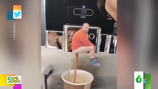 El vídeo viral de una cafetera con un hombre cagando El vídeo viral de una cafetera con un hombre cagando