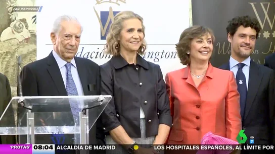 El lapsus de Mario Vargas Llosa con la infanta Elena: "Ha hecho un Biden" El lapsus de Mario Vargas Llosa con la infanta Elena: "Ha hecho un Biden"
