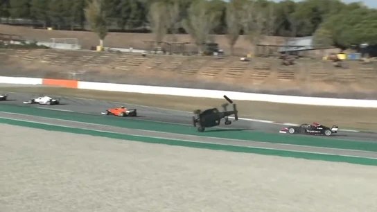 El coche de Noah Strømsed, volando por los aires El coche de Noah Strømsed, volando por los aires