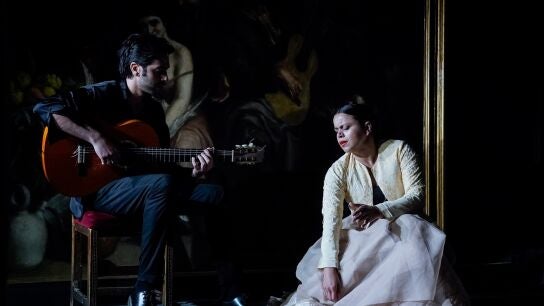 La bailaora María Moreno en El Corral de la Morería (Madrid)