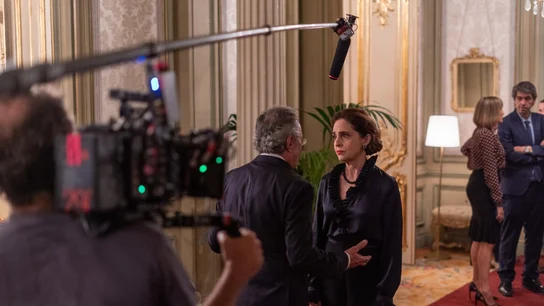 Luis Bermejo y Adriana Ozores durante el rodaje de 'Galgos'. Luis Bermejo y Adriana Ozores durante el rodaje de 'Galgos'.