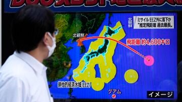 Corea del Norte dispara otro misil al mar de Japón tras amenazar a EEUU con "una respuesta más fiera" 