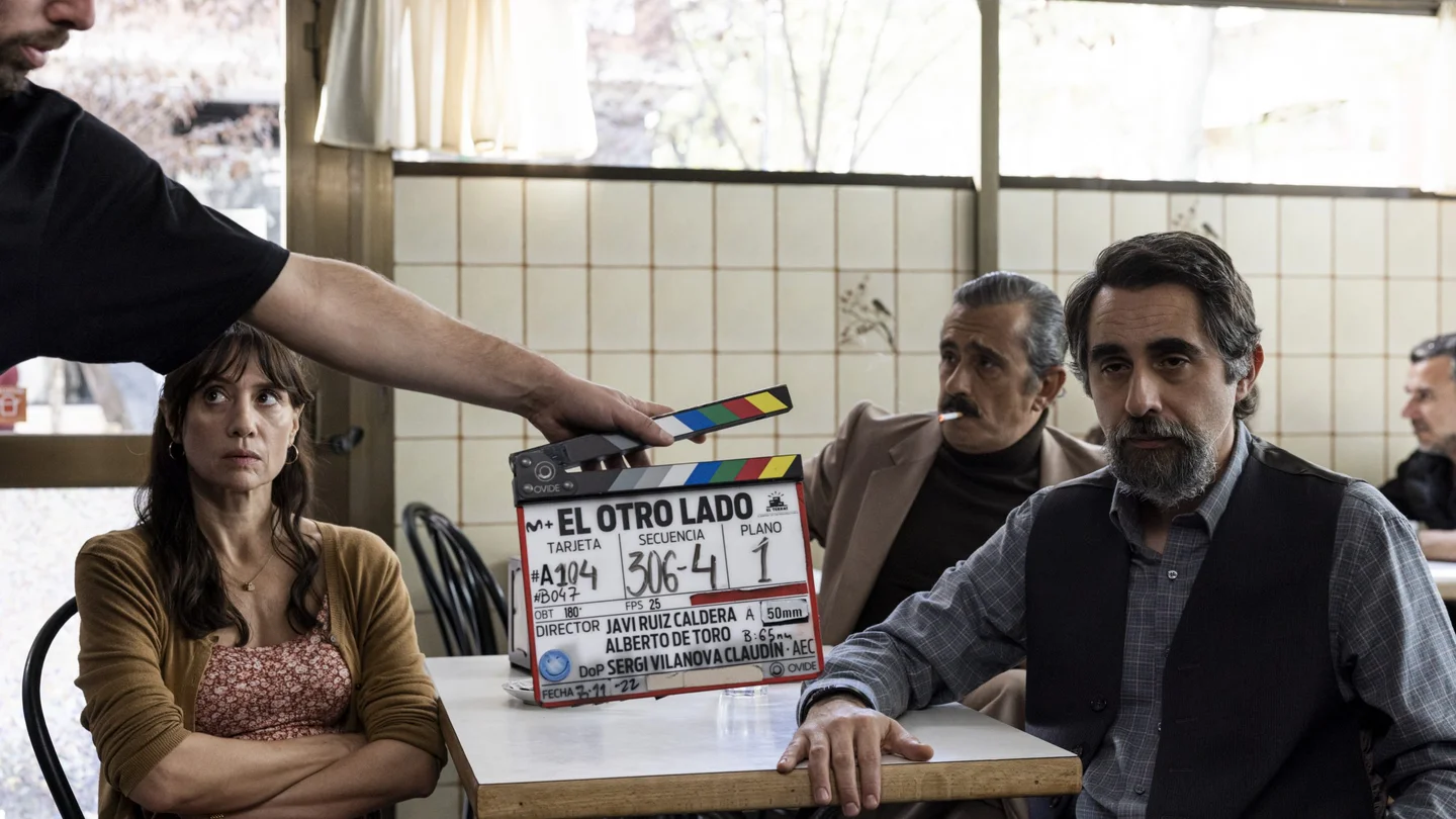 María Botto, Andreu Buenafuente y Berto Romero en el rodaje de 'El otro lado'. María Botto, Andreu Buenafuente y Berto Romero en el rodaje de 'El otro lado'.