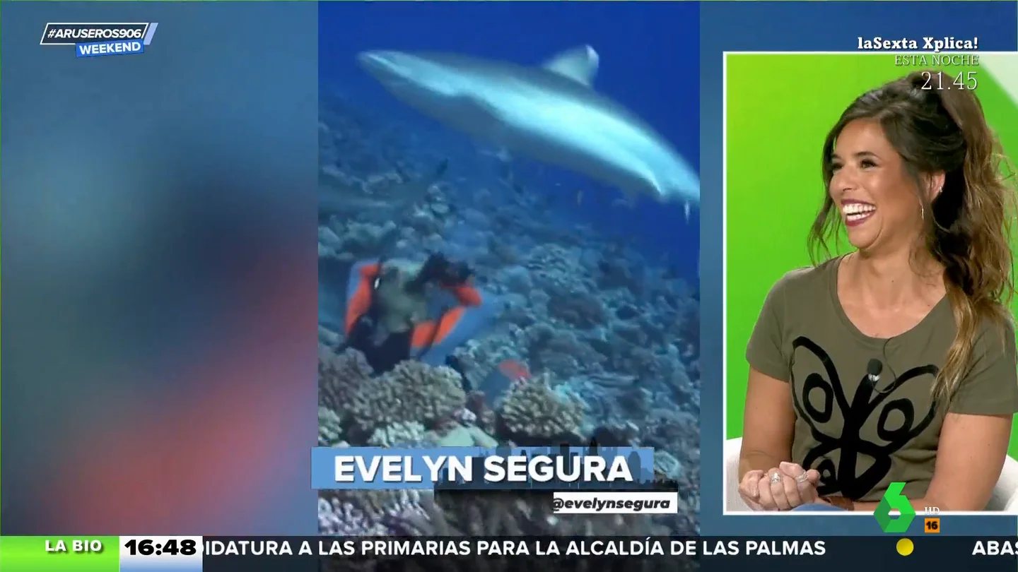 Evelyn Segura advierte a los calvos: cuidado con los tiburones Evelyn Segura advierte a los calvos: cuidado con los tiburones