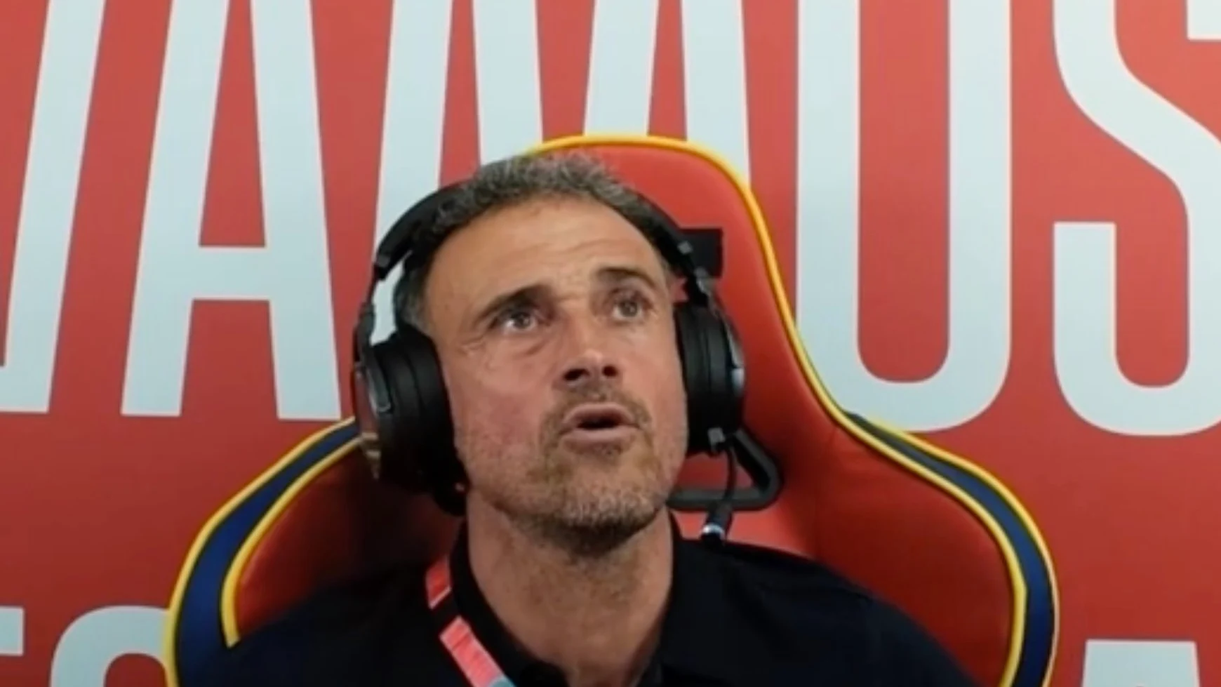 Luis Enrique, en directo