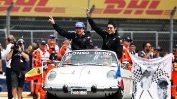 Fernando Alonso y Esteban Ocon
