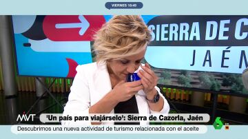 Cristina Pardo se sincera en una cata en directo: "Luego me dicen en casa que parece que no he comido"