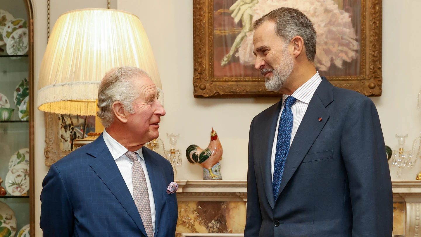 Carlos III y Felipe VI, durante su encuentro Carlos III y Felipe VI, durante su encuentro