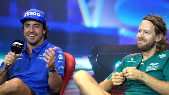 Fernando Alonso y Sebastian Vettel Fernando Alonso y Sebastian Vettel