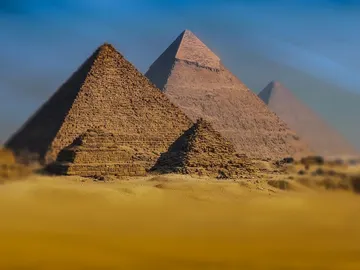 Imagen de archivo de las pirámides de Egipto Imagen de archivo de las pirámides de Egipto