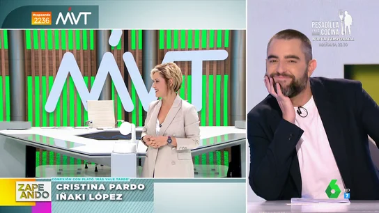 Iñaki López desaparece de plano en su conexión con Zapeando y aparece con algo que alucina a Dani Mateo Iñaki López desaparece de plano en su conexión con Zapeando y aparece con algo que alucina a Dani Mateo