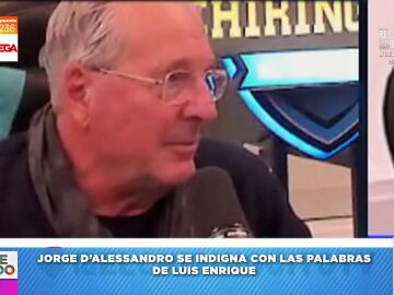 La indignación de D'Alessandro en 'El Chiringuito' cuando Luis Enrique afirma que come "seis o más huevos"