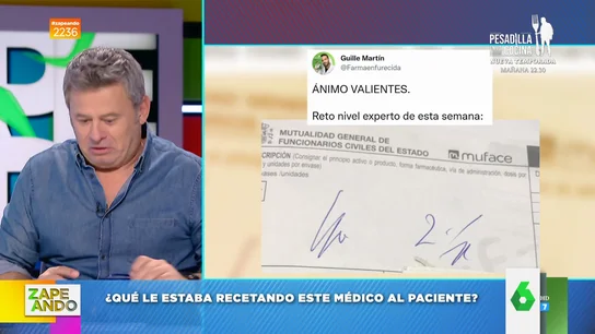 La receta de un médico que se ha vuelto viral en Twitter La receta de un médico que se ha vuelto viral en Twitter