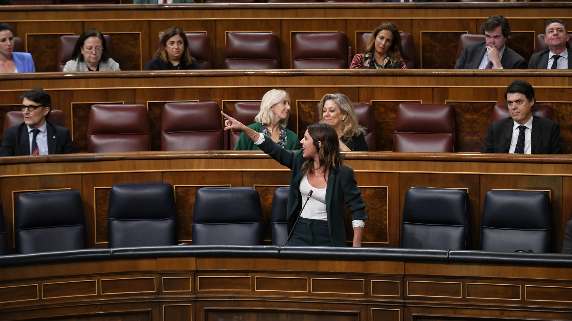 La ministra de Igualdad, Irene Montero, interviene en el Congreso tras el ataque machista de Vox