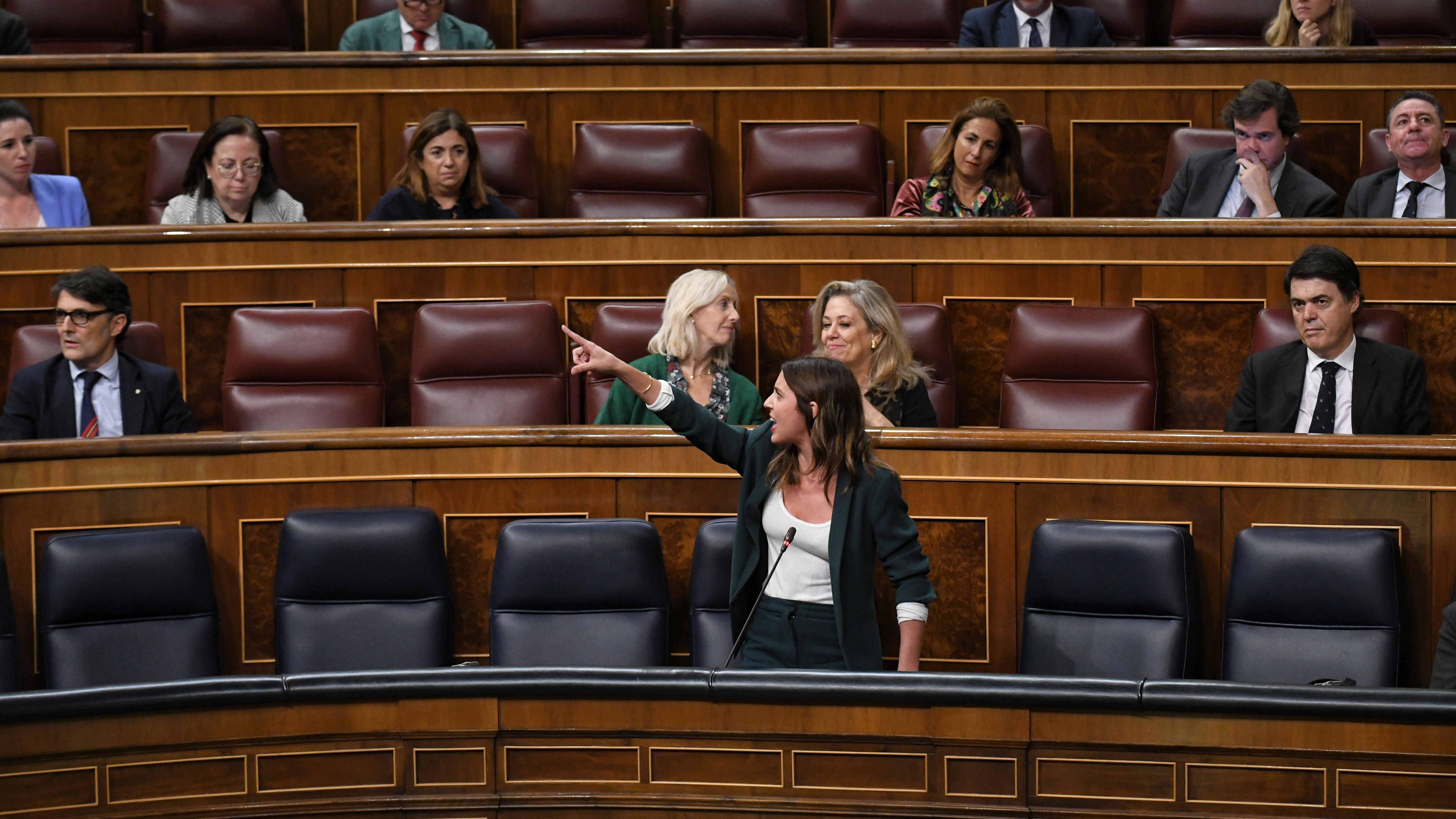 La ministra de Igualdad, Irene Montero, interviene en el Congreso tras el ataque machista de Vox