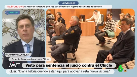 Juan Carlos Quer, tras el juicio a 'El Chicle': "El legado de Diana es evitar que se repitan otros crímenes" Juan Carlos Quer, tras el juicio a 'El Chicle': "El legado de Diana es evitar que se repitan otros crímenes"