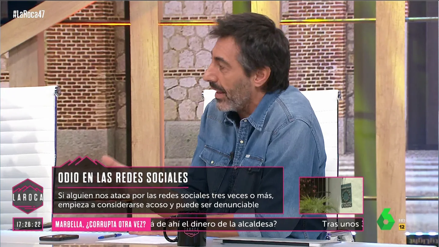 Juan del Val y los 'haters' en redes: "Cuando les ves de frente, no te dicen nada y se acobardan" Juan del Val y los 'haters' en redes: "Cuando les ves de frente, no te dicen nada y se acobardan"