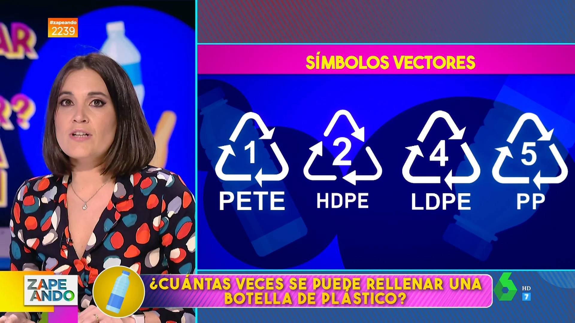 ¿Cuántas veces se puede rellenar una botella de plástico? Boticaria García responde en Zapeando