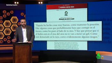 Dani Mateo analiza las crónicas de Rajoy sobre España en el Munidal de Qatar: "Escribe igual que anda, rápido"