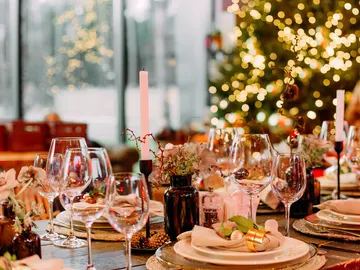 Restaurante decorado con motivos navideños Restaurante decorado con motivos navideños