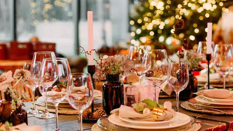 Restaurante decorado con motivos navideños Restaurante decorado con motivos navideños