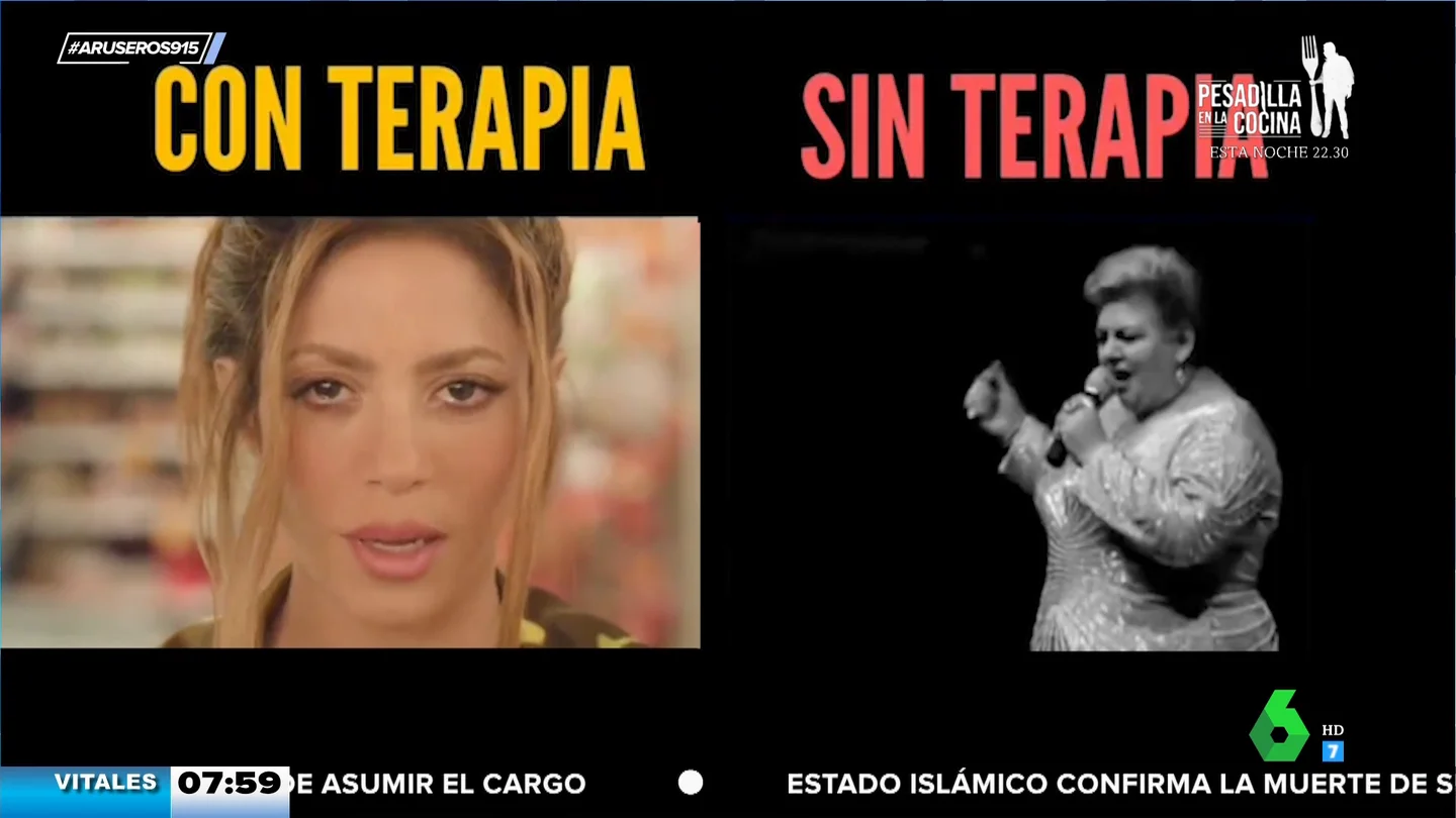 Shakira y Paquita la del Barrio te explican la importancia de ir a terapia tras romper con tu pareja Shakira y Paquita la del Barrio te explican la importancia de ir a terapia tras romper con tu pareja