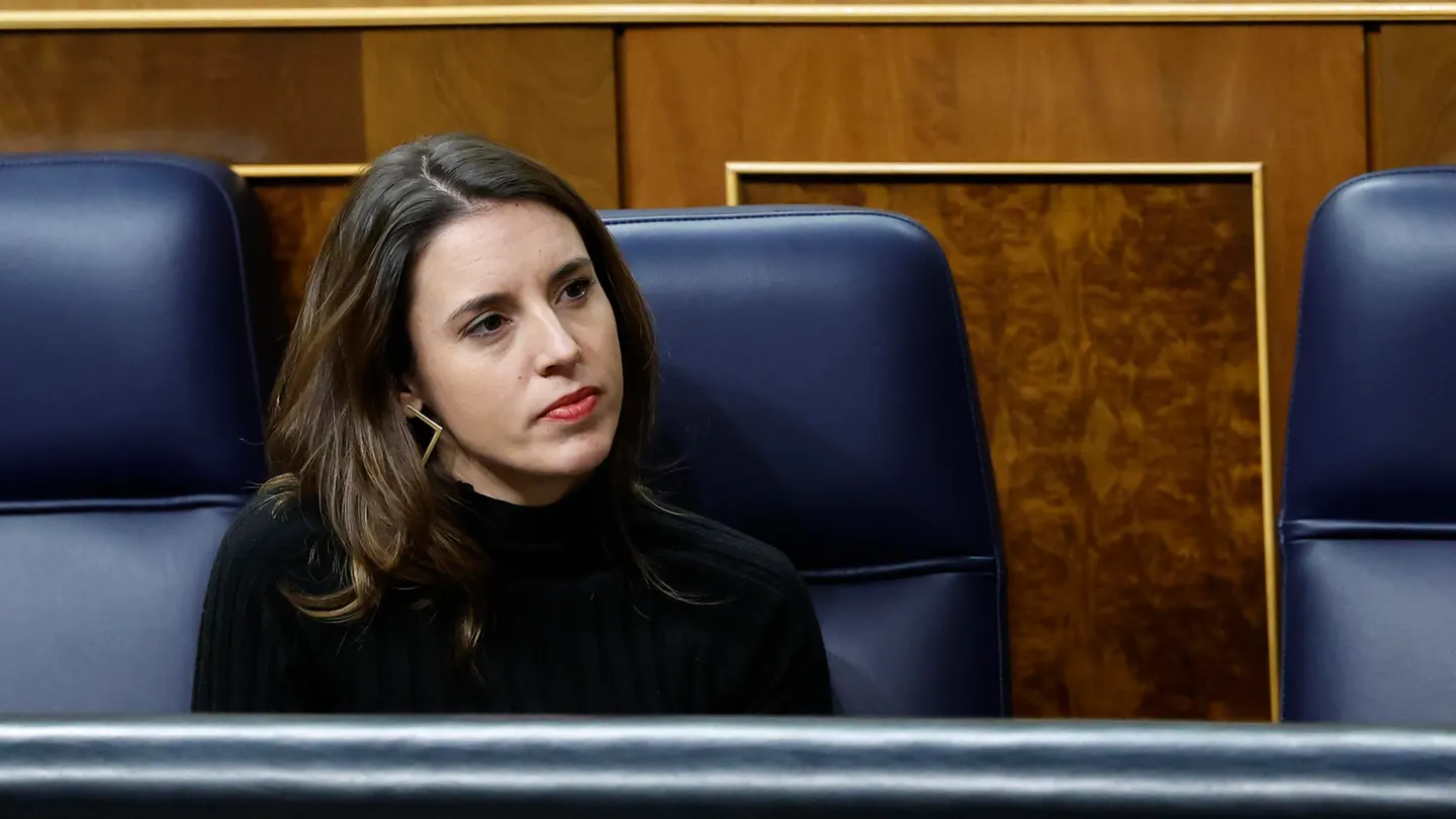 La ministra de Igualdad, Irene Montero, durante la ultima jornada de debate y votación de los presupuestos. La ministra de Igualdad, Irene Montero, durante la ultima jornada de debate y votación de los presupuestos.