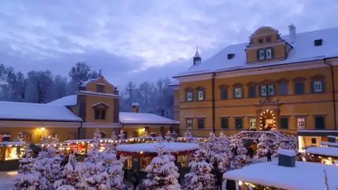 Salzburgo en Navidad. Mercado navideño Salzburgo en Navidad. Mercado navideño