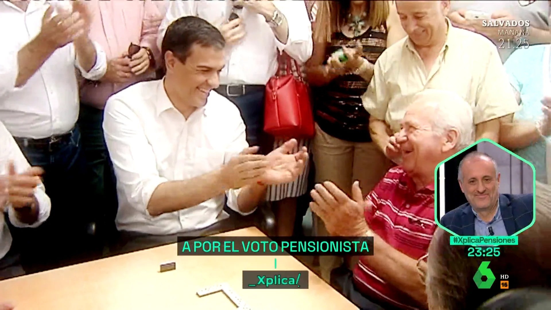 A por el voto del pensionista, dominó laSexta Xplica