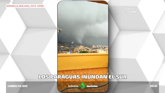 Un tornado en Marbella deja a una trabajadora de un hospital herida leve tras caerle techo falso encima Un tornado en Marbella deja a una trabajadora de un hospital herida leve tras caerle techo falso encima