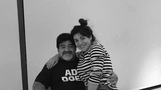 Maradona y su hija Gianinna Maradona y su hija Gianinna