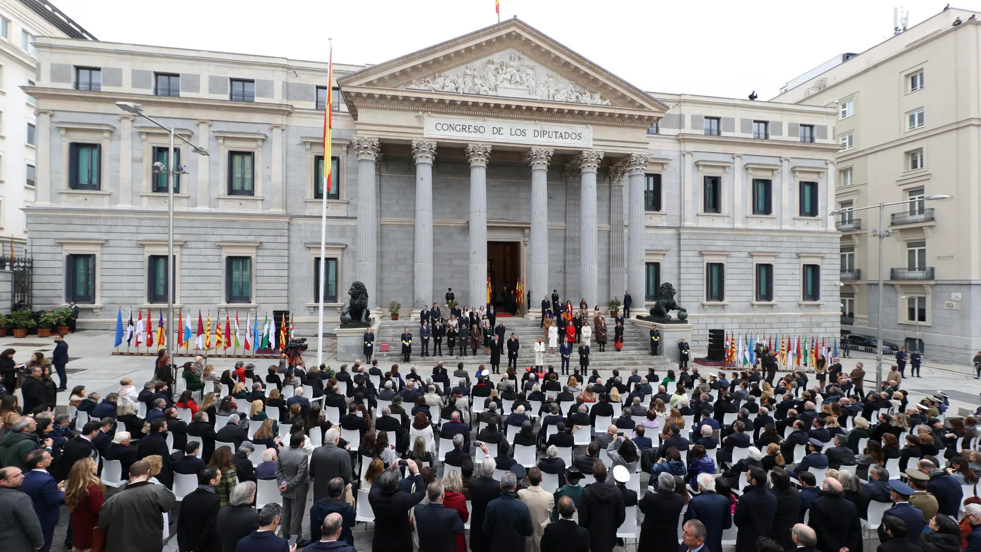 Vista general durante al acto institucional del Día de la Constitución