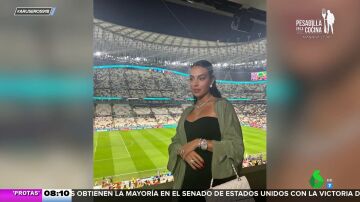 La reacción de Georgina Rodríguez a la suplencia de Cristiano Ronaldo en el partido de ayer