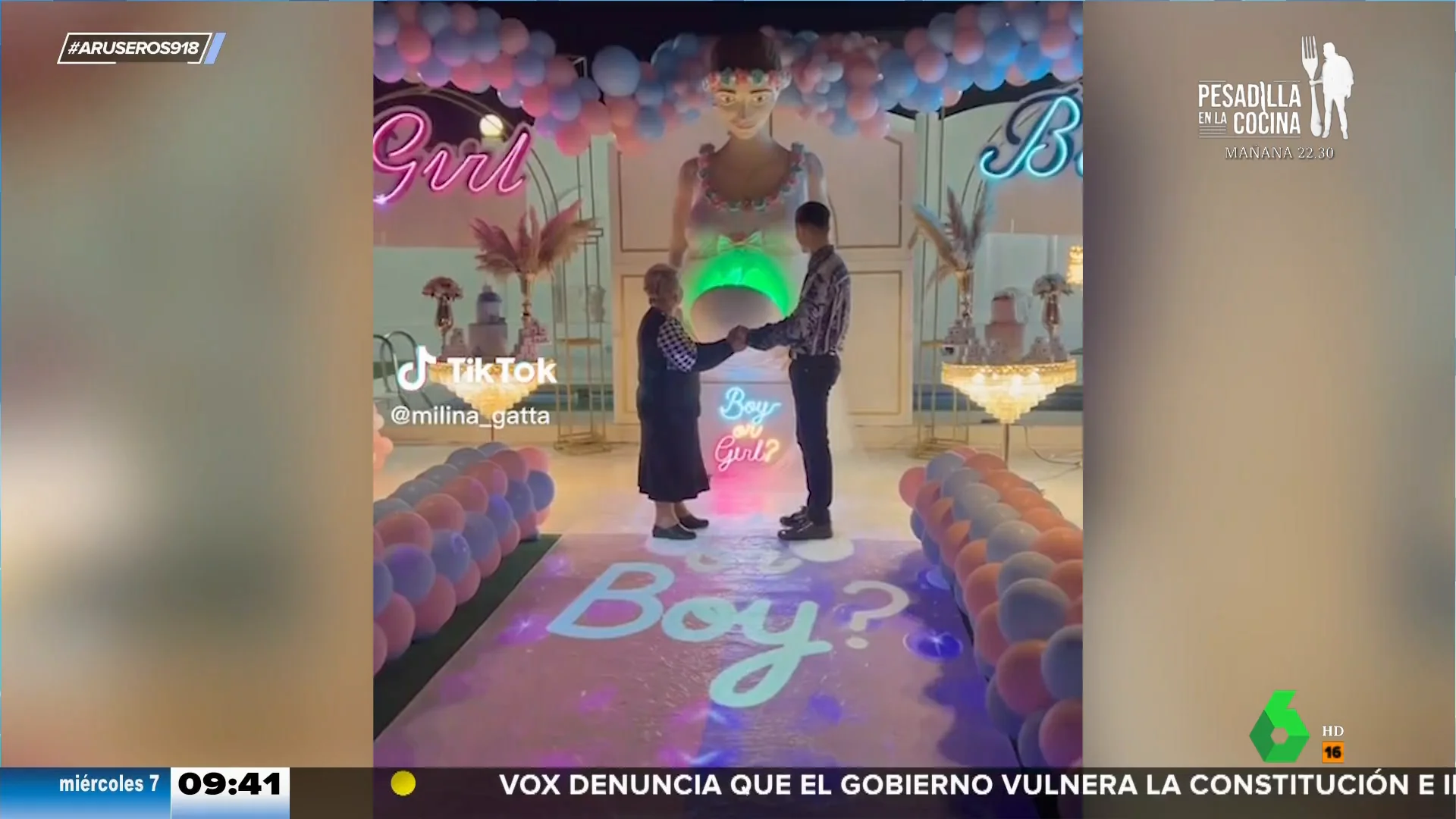 Una mujer de 76 años espera un bebé con su marido de 19: así ha sido su fiesta de 'gender reveal'