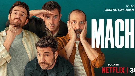 Cartel oficial de 'Machos Alfa', la nueva serie de Laura y Alberto Caballero. Cartel oficial de 'Machos Alfa', la nueva serie de Laura y Alberto Caballero.