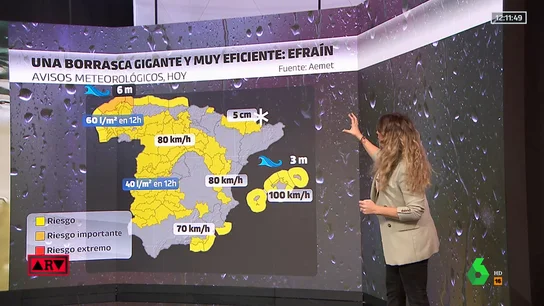 El poder de la borrasca Efraín: trae lluvia, nieve, viento... ¡y hasta subida de temperaturas! El poder de la borrasca Efraín: trae lluvia, nieve, viento... ¡y hasta subida de temperaturas!