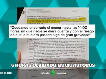 niño olvidado en bus