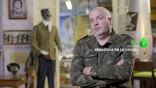 Hoy, en Pesadilla en la cocina, Alberto Chicote pone orden en un restaurante de temática militar Hoy, en Pesadilla en la cocina, Alberto Chicote pone orden en un restaurante de temática militar