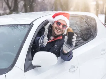 Viajar en coche en Navidad Viajar en coche en Navidad