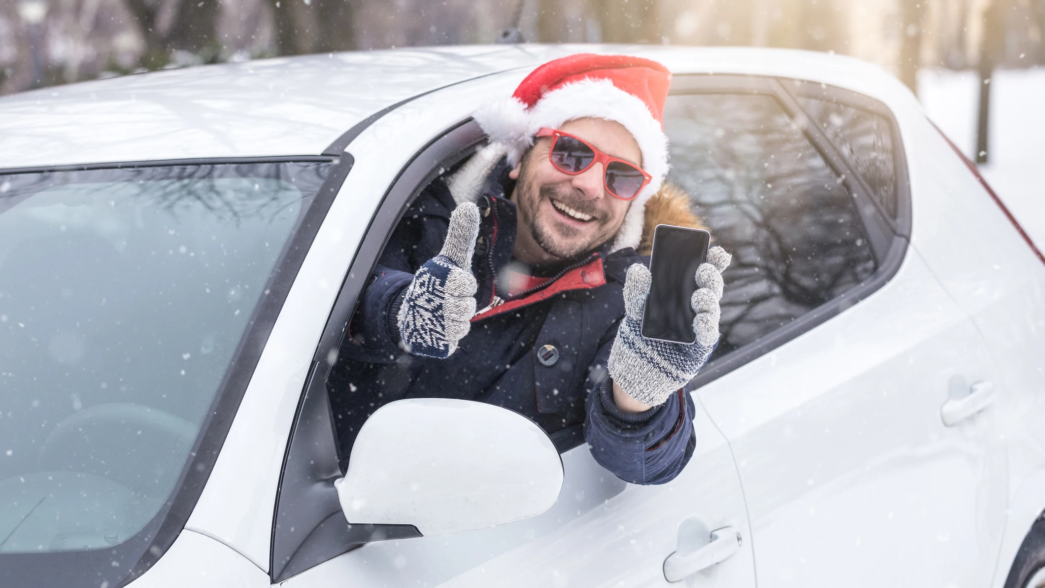 Viajar en coche en Navidad