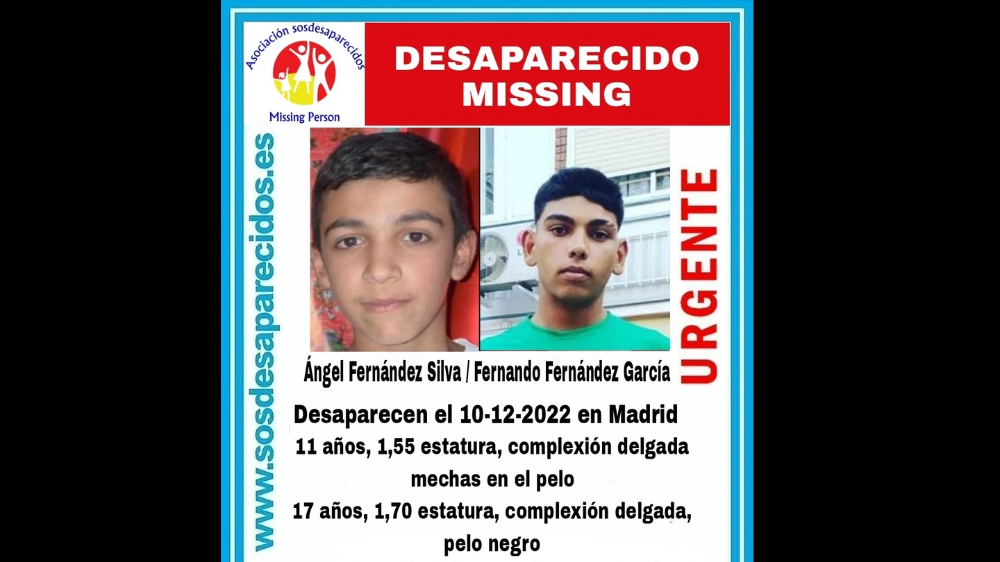 Primos desaparecidos en las últimas horas en Madrid Primos desaparecidos en las últimas horas en Madrid