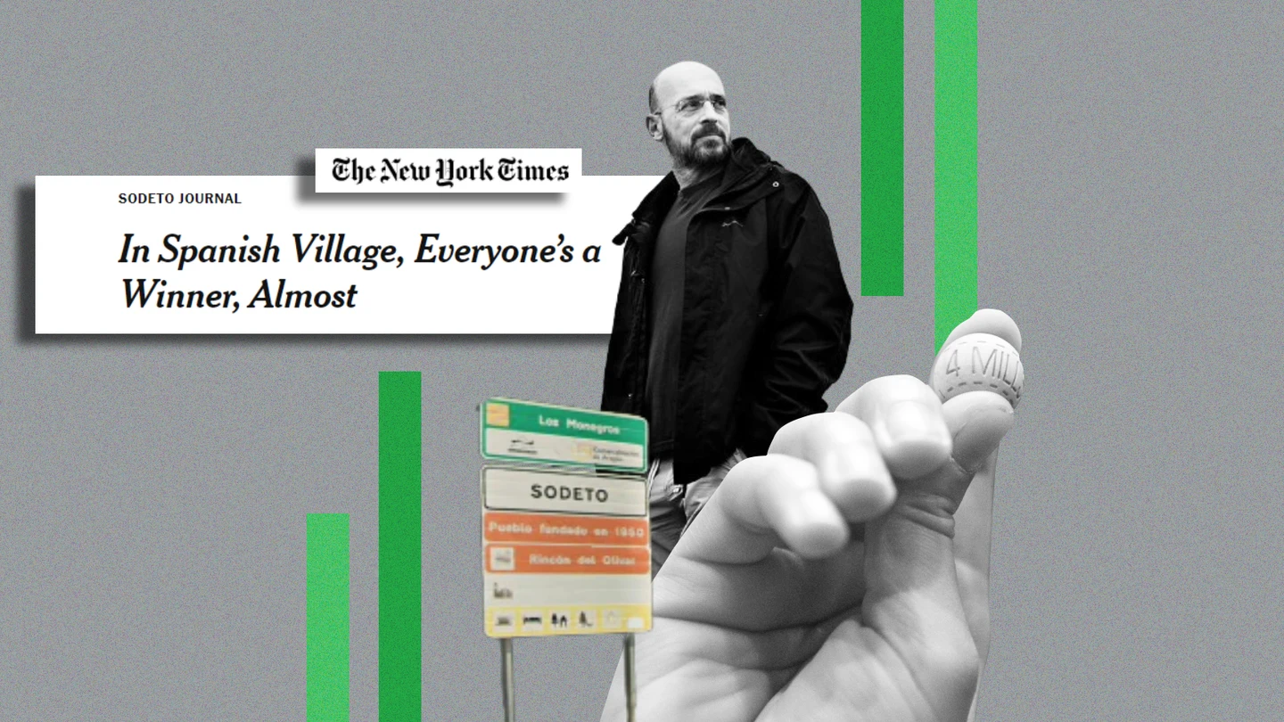 Las mujeres que llevaron el Gordo a Sodeto o cómo el 'New York Times' acabó en un pueblo de 200 habitantes Las mujeres que llevaron el Gordo a Sodeto o cómo el 'New York Times' acabó en un pueblo de 200 habitantes