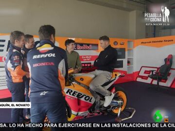 Joaqu&iacute;n, a Marc M&aacute;rquez acerca de Valentino Rossi: "Yo le hubiera dicho: Valentino, 'atr&iacute;ncame' el pepino'"