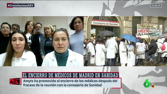 Encierro de los médicos en huelga de Madrid a la espera de un "negociador válido" Encierro de los médicos en huelga de Madrid a la espera de un "negociador válido"
