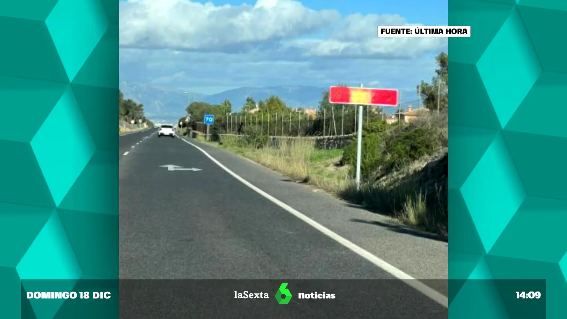 SEÑALES TRÁFICO PINTADAS FRANQUISMO