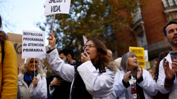 Movilización en defensa de la Sanidad pública en Madrid