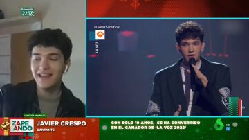Javier Crespo, ganador de La Voz tras sus versiones: "Creo que a la gente le ha llegado escuchar canciones conocidas"